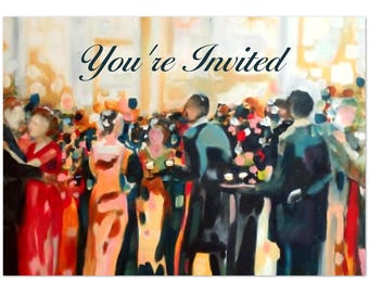 Pack of 10 Greeting Cards | You're Invited | A Grand Affair by Lucie Walker