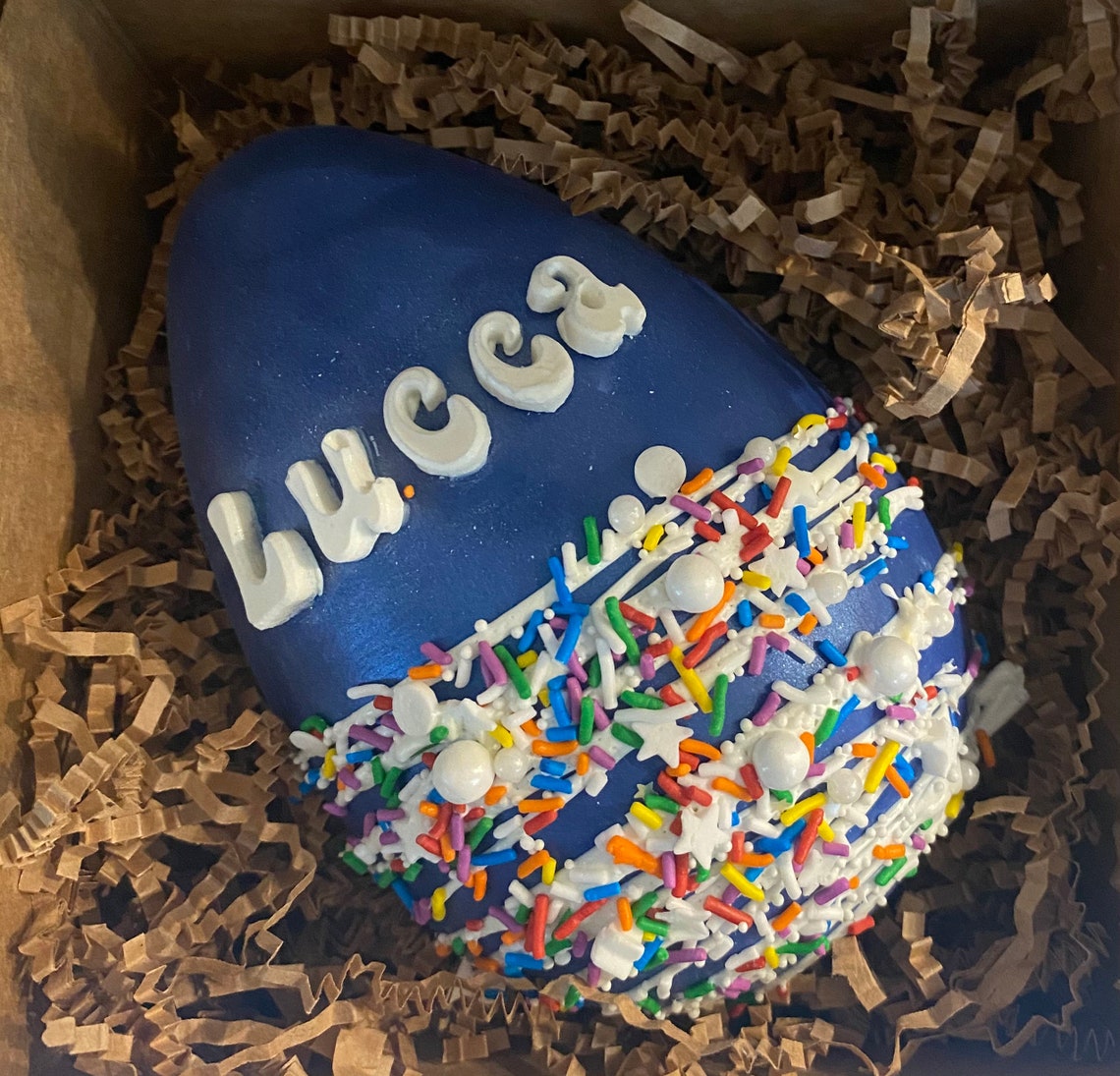 Breakable Easter 5 Chocolate Egg Personalized name only Etsy