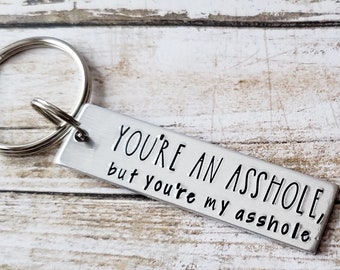 Jual You're My Favorite Asshole Love Quote Key Chain Key Rings Romantic
