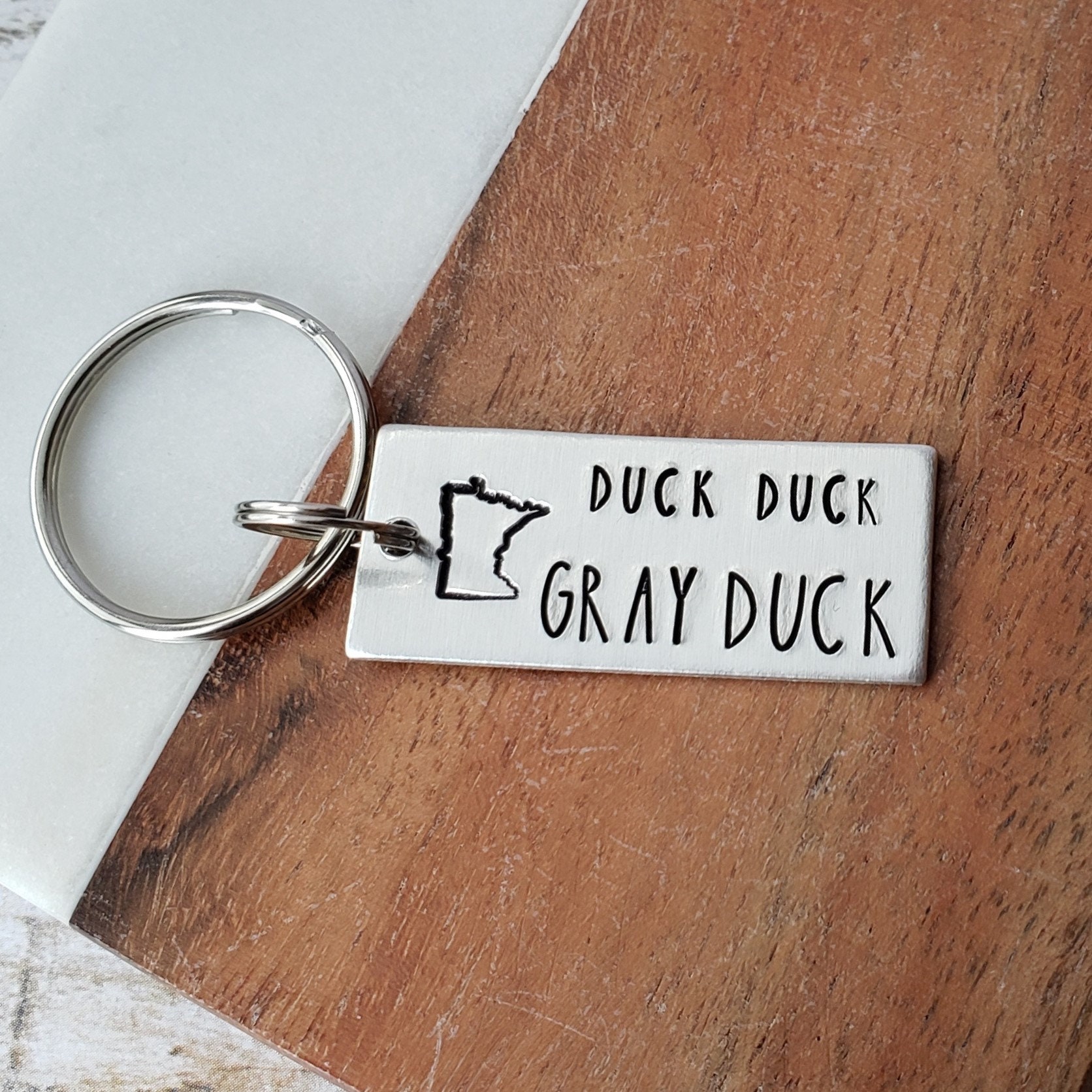 Duck Duck Gray Duck, Minnesota Key Chain, Funny MN Gift, Fun Minnesota ...