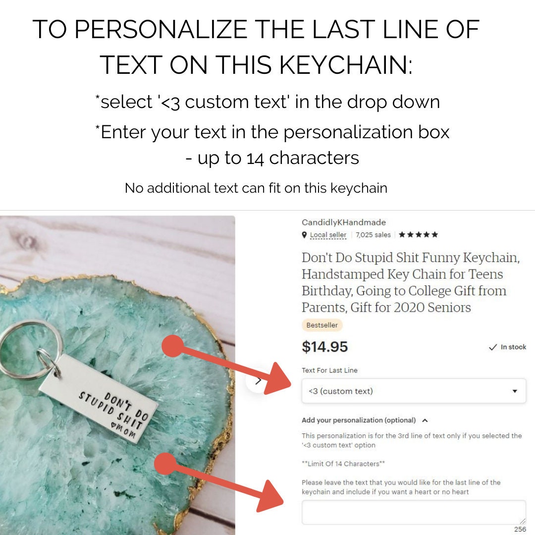 Don't Do Stupid Shit - keychain – Shine Designs Customs