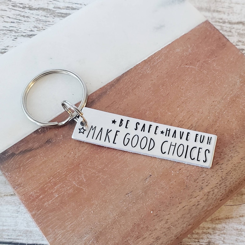 student driver key tag