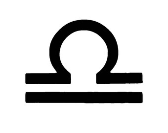 Libra symbol | Etsy