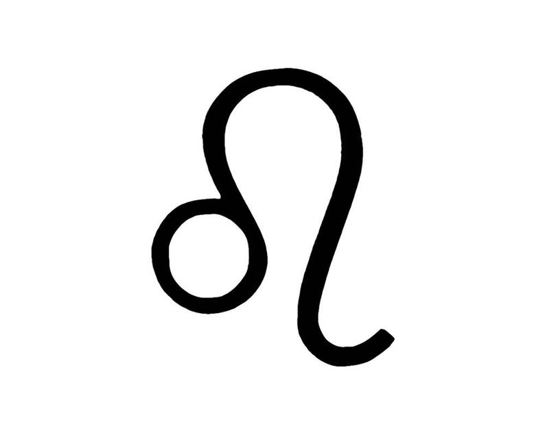 LEO Symbol Vinyl Decal | Etsy