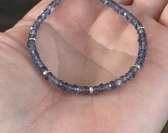 Iolite and Sterling Silver bracelet