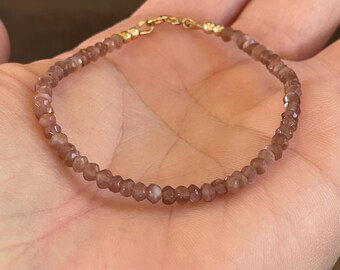 Chocolate Moonstone bracelet