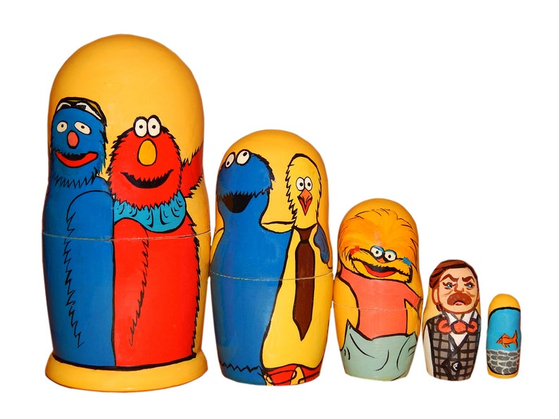 sesame street nesting dolls