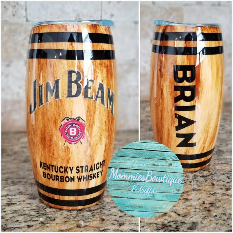 Jim Beam Personalized Barrel Tumbler. Men’s Tumbler. Gifts | Etsy