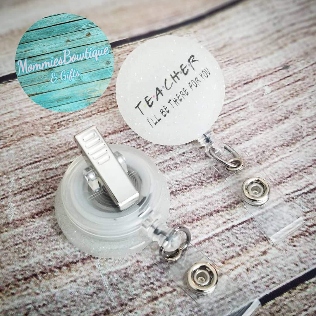 Friends themed Teacher badge reel. Retractable badge reel. Etsy