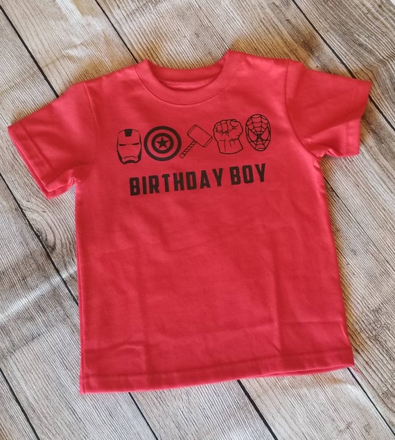 Download Avengers Logo Birthday Boy Shirt Hulk Iron Man Superman Etsy