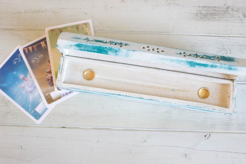 Teal Wooden Incense Burner