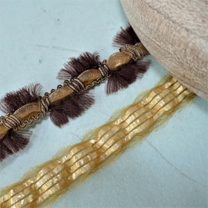 YELLOW 1940s Vintage Millinery HORSEHAIR Straw Crinoline & Racello Braid // Traditional Millinery Strip Straws // Hat Making Supplies (F3)