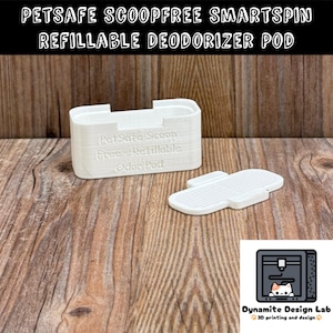 PetSafe ScoopFree SmartSpin Återanvändbar/Återfyllningsbar Luktborttagare för kattlådan