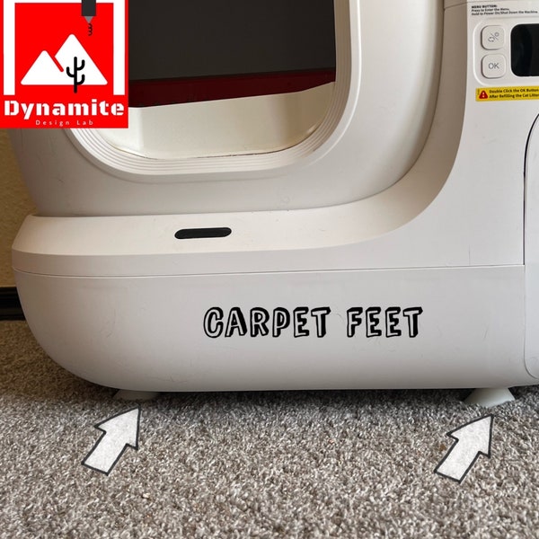 Carpet Feet for Most Automatic Litter Boxes
