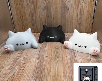Happy Cat Secret Stash – 3D Printed Desk Buddy