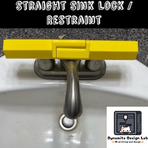 Straight Sink Faucet Handle Child Lock / Restraint