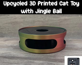 Spool Pouncer – Upcycled 3D Printed Cat Toy with Jingle Ball