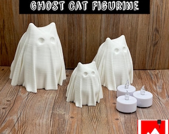 Phantom Purrs Ghost Cat Figurine