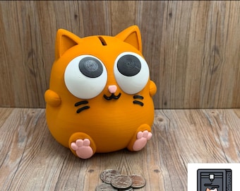 Meow-ney Saver – Cat-Shaped 3D Printed Piggy Bank