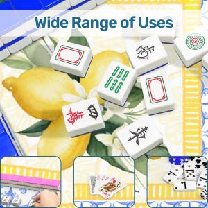 Spring Lemon Mahjong Mat 31.5"x31.5" (Ship Rolled up) image 7