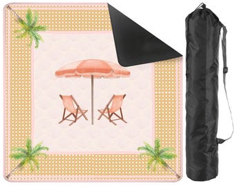 Beach Mahjong Mat 31.5"x31.5" (Ship Rolled up)