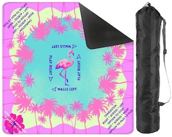 Flamingo Mahjong Mat 31.5"x31.5" (Ship Rolled up)
