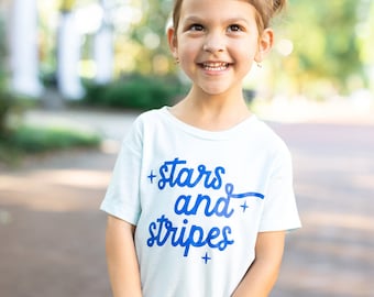 Stars and Stripes 4th of July Toddler and Youth shirt, America Y'all, 4th of July, 4th of July Shirt, Summer Shirt, Stars and Stripes, USA