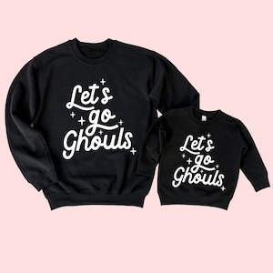 Let&#39;s go Ghouls Sweatshirt Set, Mommy and Me Shirts, Mommy and Me Halloween Set, Mommy and me sweatshirts, Matching sweatshirts, halloween