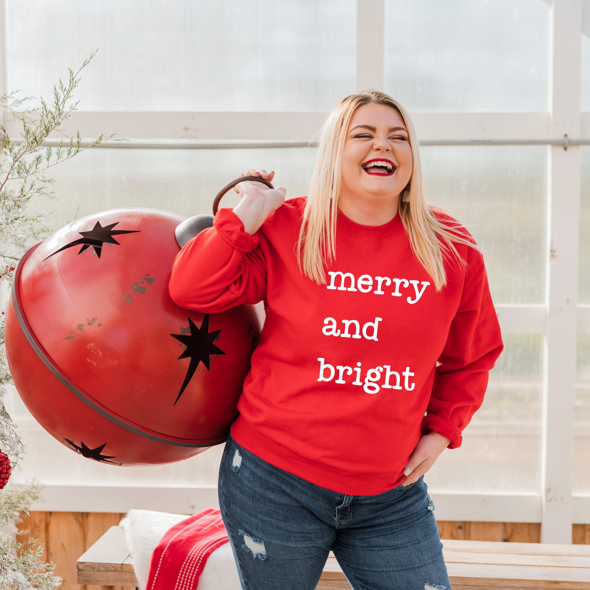 Merry and Bright Sweatshirt Merry 