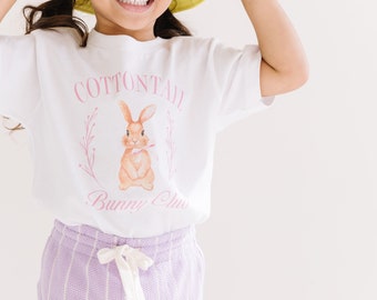 Cotton Tail Bunny Club Youth Easter Shirt, Kid's Easter Shirt, Easter Shirt, Egg Hunting, Easter Egg, Easter Basket, Hoppy, Bunny shirt