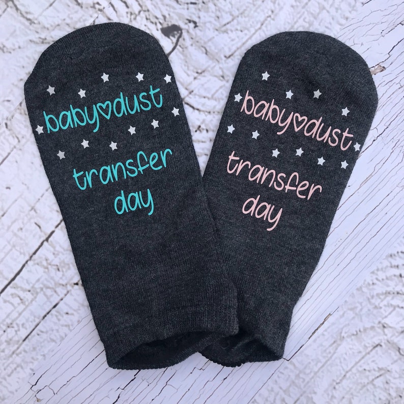 surrogacy ivf transfer IVF IVF Socks ivf gift egg transfer motivational socks Fertility Sock Lucky Socks baby dust transfer day