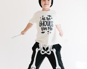 All the Ghouls Love Me Toddler Halloween Shirt, Fall toddler shirt, Child Halloween shirt, Spooky, Boo Shirt, Toddler Boy Halloween Shirt