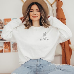 Lucky Pineapple IVF sweatshirt, IVF Positive Vibes Shirt, IVF, Lucky Shirt, Pineapple Shirt, ivf Transfer day, infertility shirt, ivf gift