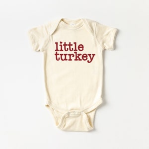 Little Turkey Infant Bodysuit, Baby Fall Shirt, toddler Thanksgiving Bodysuit, Thanksgiving shirt, little turkey, turkey, thanksgiving