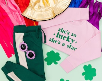 She's so Lucky She's a Star Sweatshirt St Patrick's Day Shirt, Kid St Patrick's Day Shirt, St Patrick's Day, Feeling Lucky, Lucky Shirt