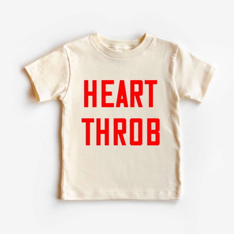 Heart Throb Toddler Valentines Day Shirt Kid Valentines Day image 1