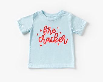 Little Fire Cracker 4th of July Toddler and Youth shirt, America Y'all, 4th of July, 4th of July Shirt, Summer Shirt, American Sweet Heart