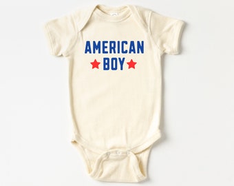 American Boy Infant One Piece, Summer Baby, 4th of July Baby Shirt, Infant 4th of July one piece, baby body suit, American Boy
