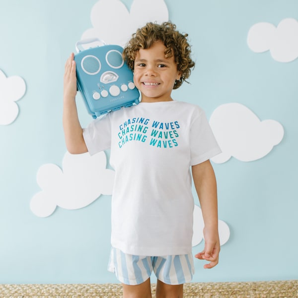 Chasing Waves Shirt, Summer Graphic Shirt, Beach Bum Kids Shirt, Beach Vacation, Waves Shirt, Beach trip, Sandy toes club, Road Trip, Surf