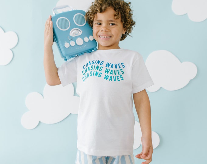 Chasing Waves Shirt, Summer Graphic Shirt, Beach Bum Kids Shirt, Beach Vacation, Waves Shirt, Beach trip, Sandy toes club, Road Trip, Surf