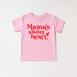 Mama's Sweet Heart Toddler Valentines Day Shirt, Mommy and Me Shirts, Valentine Day Set, Toddler Valentines Shirt, Galentines