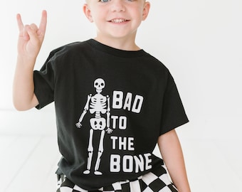 Bad to the Bone, Toddler Halloween Shirt, Fall toddler shirt, Child Halloween shirt, Hey Ghoul, Boo Shirt, Ghouls, Toddler Boy Shirt