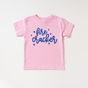 Little Fire Cracker 4th of July Toddler and Youth shirt, America Y'all, 4th of July, 4th of July Shirt, Summer Shirt, American Sweet Heart image 10