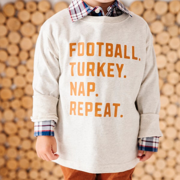 Thanksgiving toddler Shirt, Toddler Fall Shirt, toddler Thanksgiving shirt, Football Turkey Nap Repeat, Football Shirt, Turkey Shirt