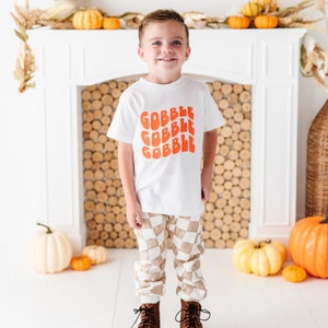 Gobble Gobble Gobble Turkey toddler Shirt, Toddler Fall Shirt, toddler Thanksgiving shirt, Youth Fall Shirt, Youth Thanksgiving shirt,