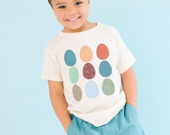 Huevos de Pascua Camiseta de Pascua para niños Búsqueda de huevos