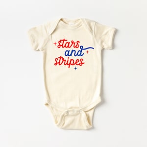Stars and Stripes Infant One Piece, Summer Baby, 4th of July Baby Shirt, Infant 4th of July one piece, baby body suit, American Boy