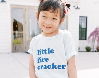 Little Fire Cracker 4th of July Toddler and Youth shirt, America Y'all, 4th of July, 4th of July Shirt, Summer Shirt, American Sweet Heart