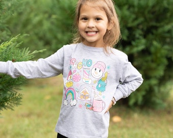 Christmas Favorites Toddler Shirt, Toddler Christmas Shirt, gingerbread man Christmas Shirt, Holly Jolly, Christmas, Santa Claus Shirt