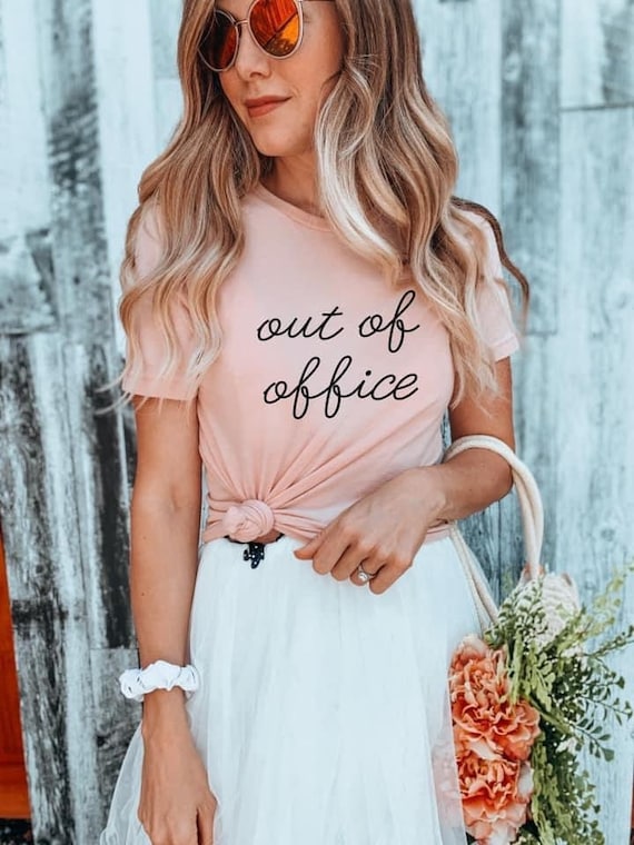 Out of Office Shirt, Women’s homebody shirt, Unisex homebody Shirt, Cute Women's Graphic Shirt, out of office, gift for her , Vacation shirt